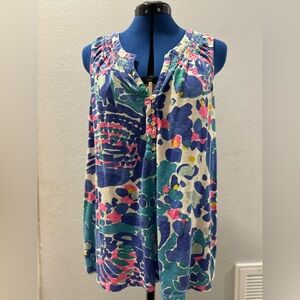 Lilly Pulitzer XL tank with buttons